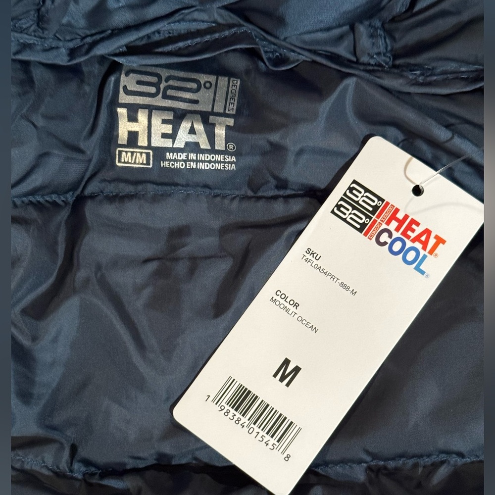 NWT Women’s Lightweight Poly-fill Packable Hooded Jacket.  Moonlit Ocean. Medium - Picture 9 of 11